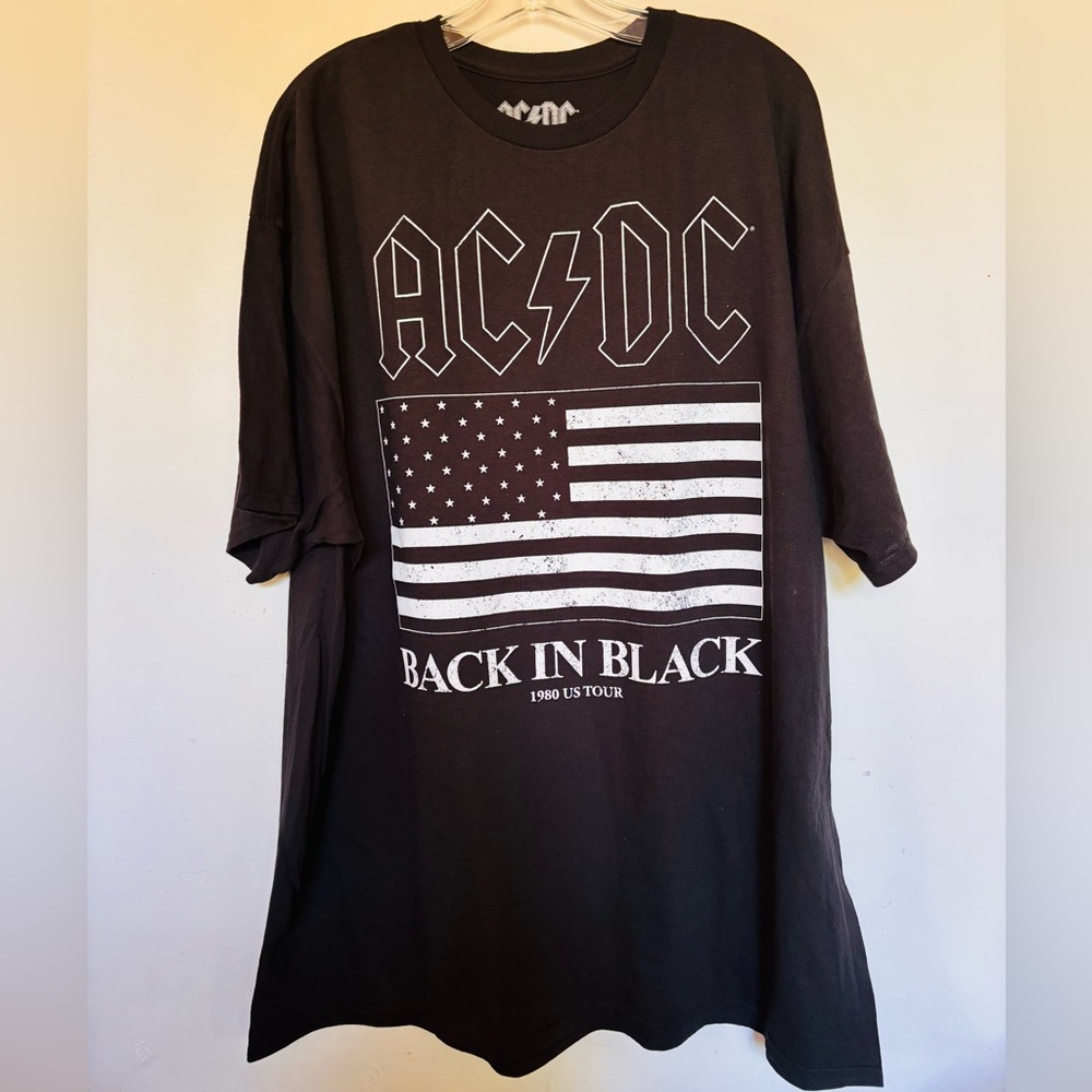 AC/DC Back in Black USA 1980 Tour t shirt